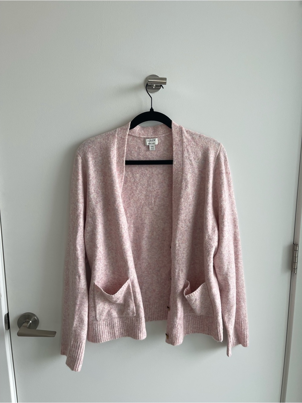 J Crew Extra Soft Pink Open-Front Women's Sweater Cardigan